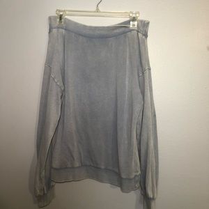 Off the Shoulder H&M Chambray / Blue Small